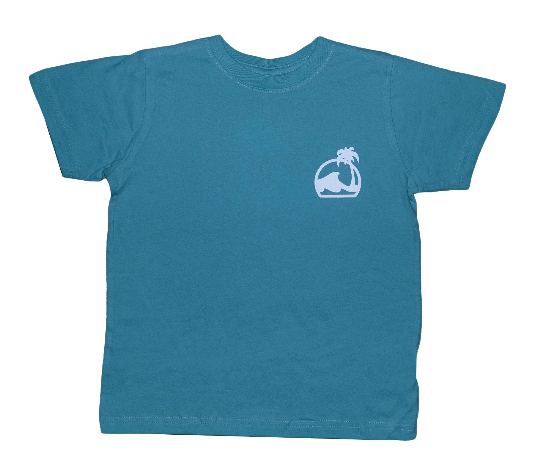 Island Water Sports Script Kids SS Tee Seafoam-DR 4
