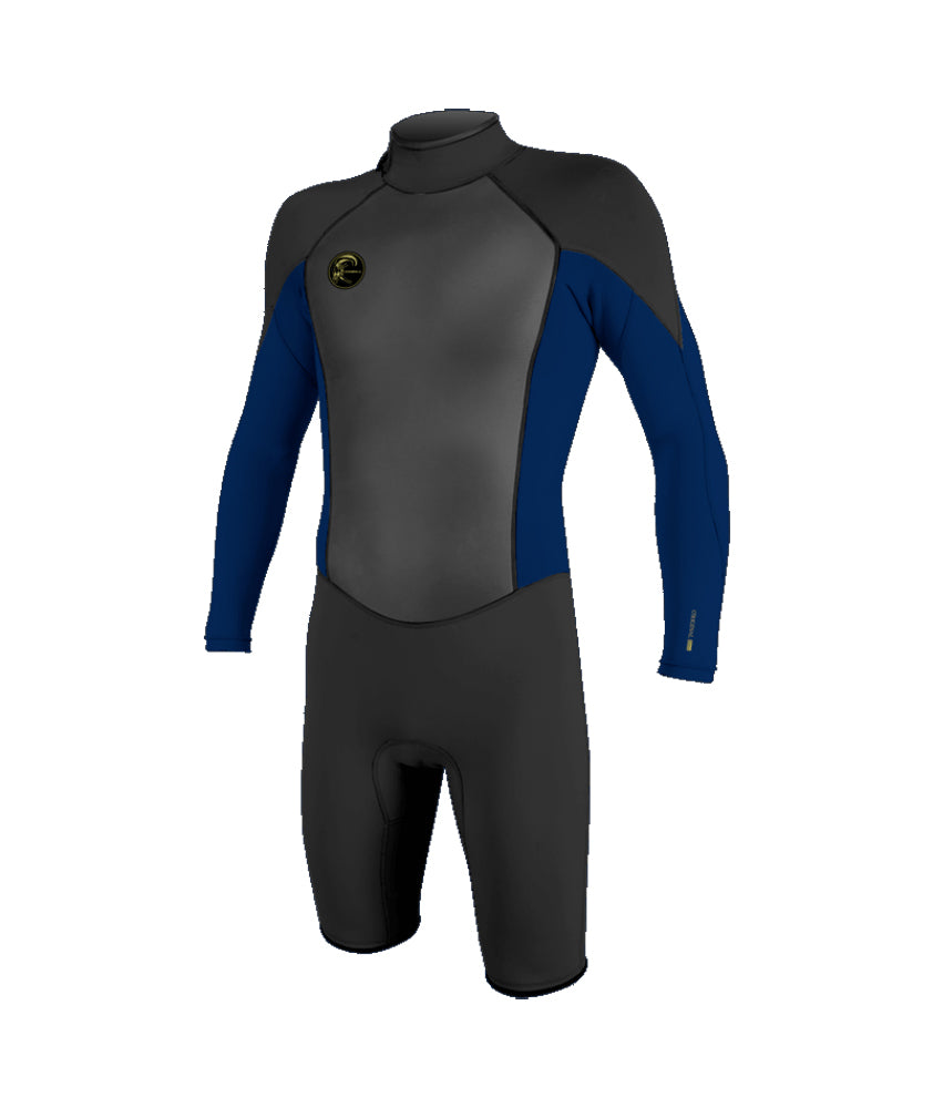 O Neill O Riginal 2mm Back Zip LS Springsuit A41-Black-Navy XL