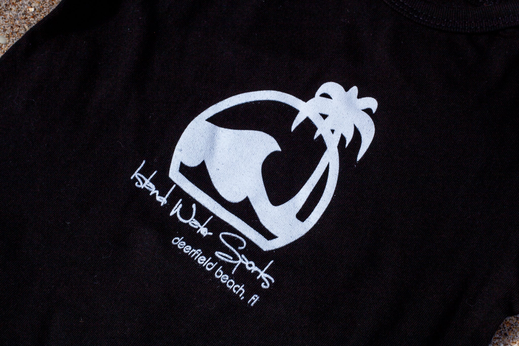 Island Water Sports Script DFB Baby Onesie Black-White 18M