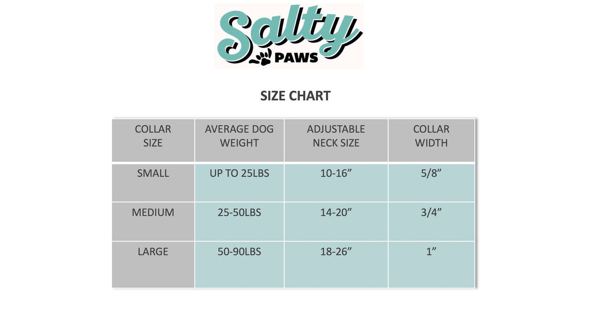 Salty Paws Surfing Dog Collar | Designs for Beach Dogs, Floral, Fishing, Surfing, Hawaiian, Pink Floral L