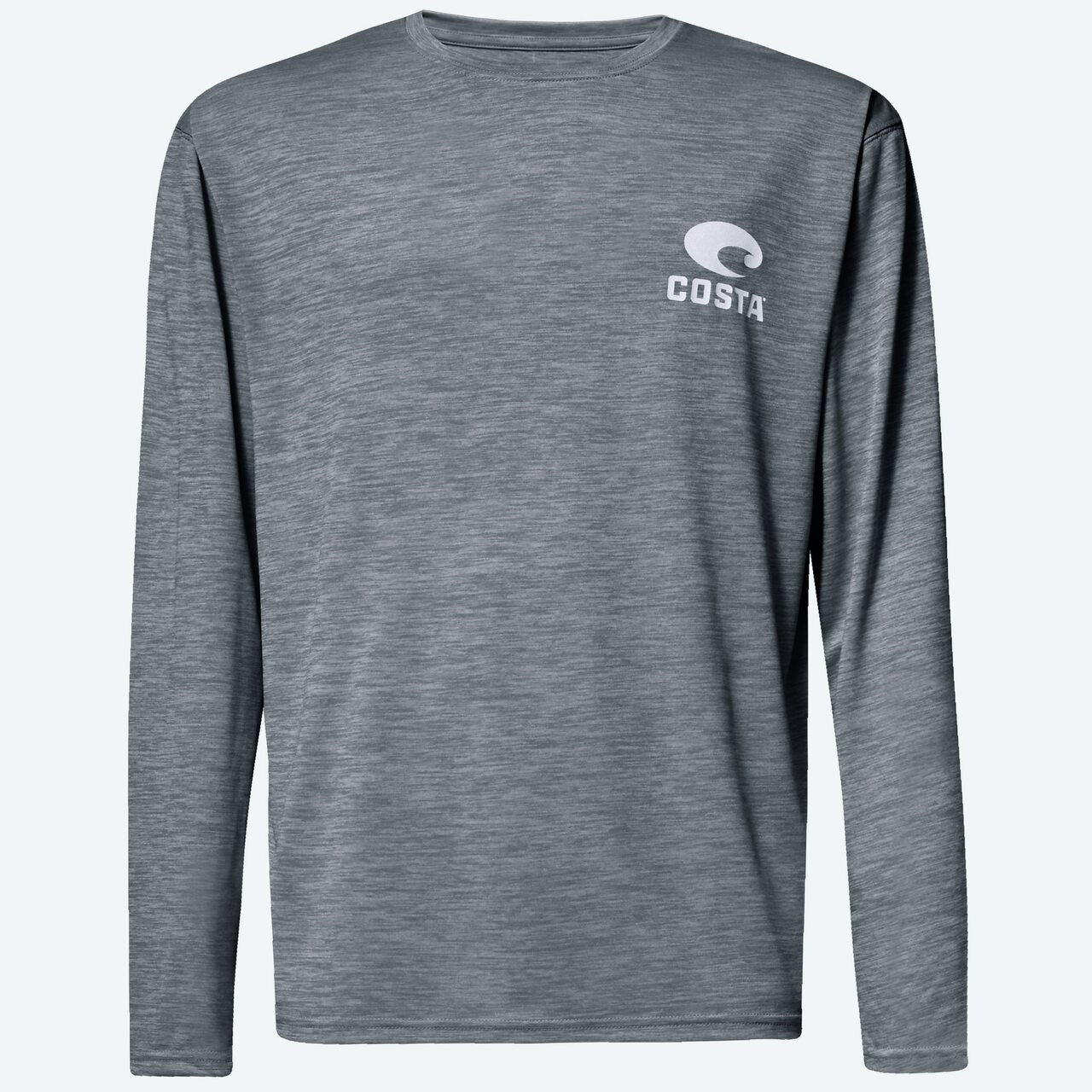 Costa Del Mar Tech Angler Bass Long Sleeve Tee Gray l