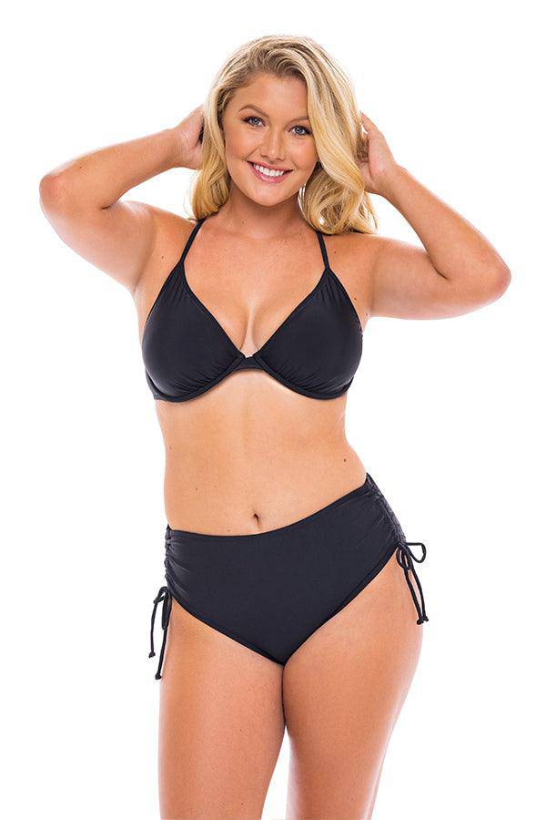 H2OH Flawless Underwire Bikini Top BLK DD