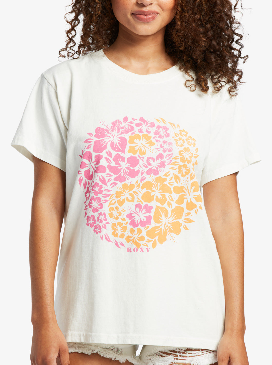 Roxy Yang World Oversized SS Tee WBK0 L