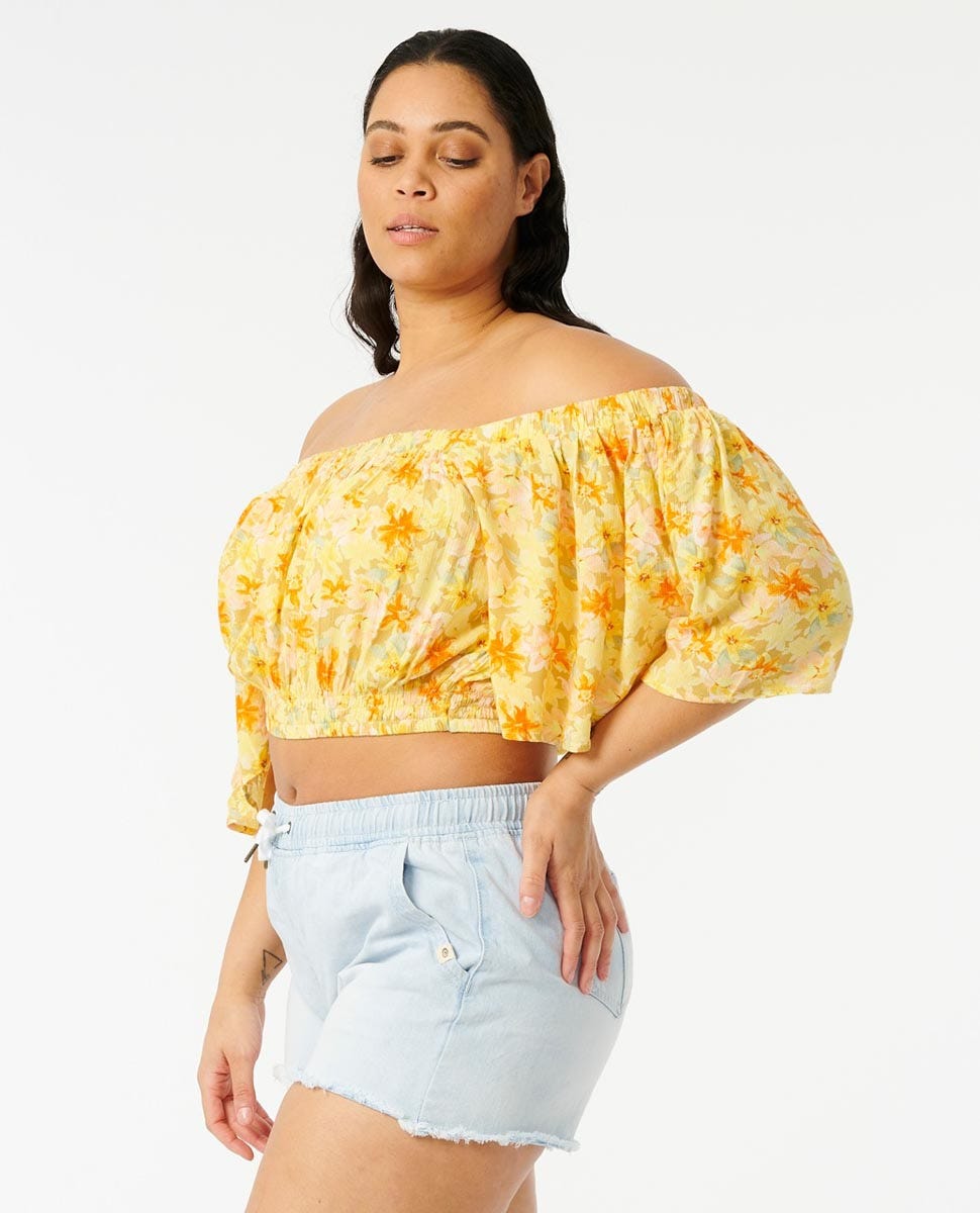 Rip Curl Summer Rain Top 0035-Straw L