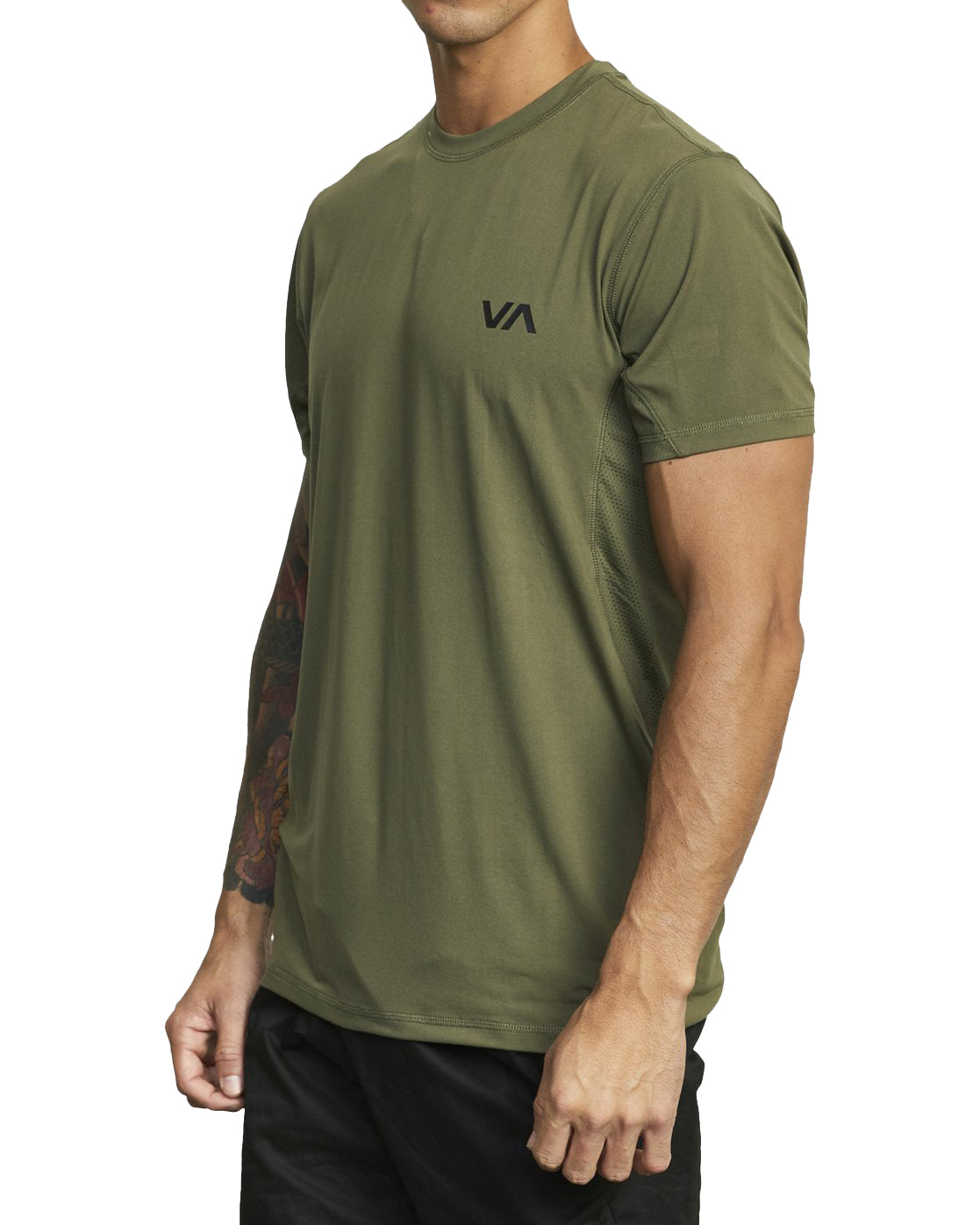 RVCA Sport Vent SS Tee OLV-Olive M