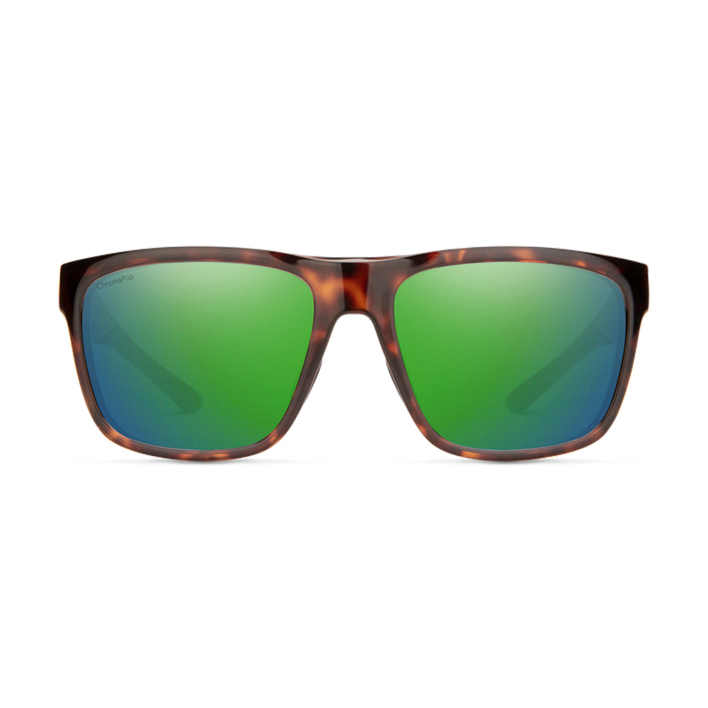 Smith Barra Polarized Sunglasses Havana GreenMirror Chromapop