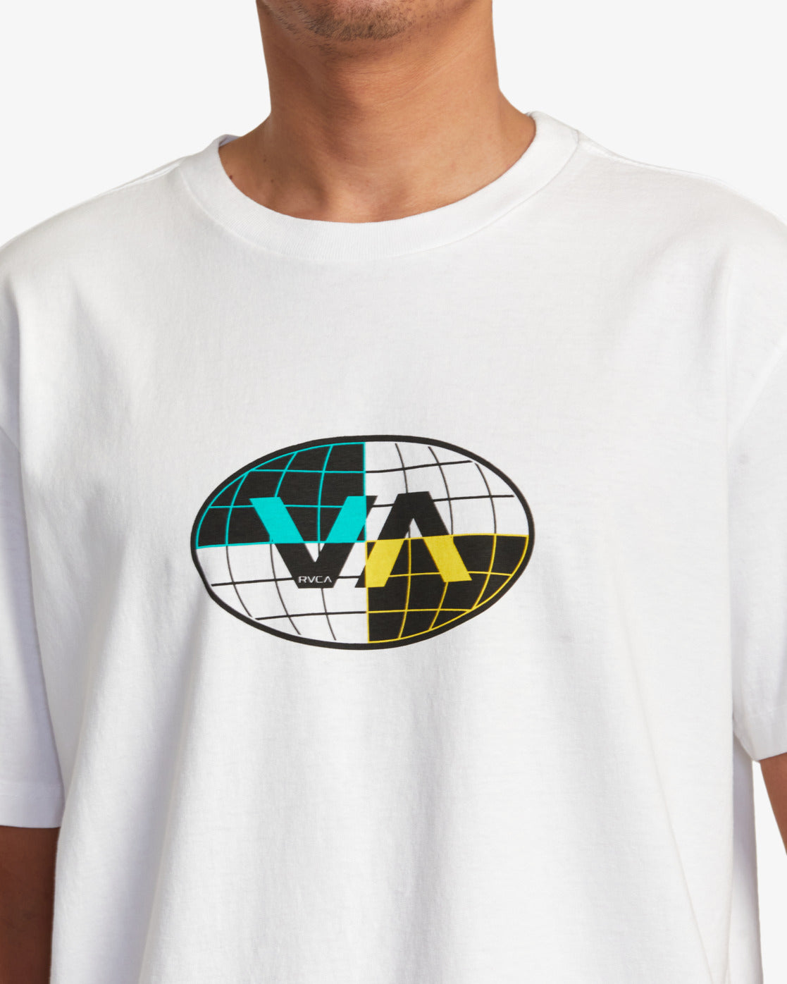 RVCA Global Inc SS Tee WHT L