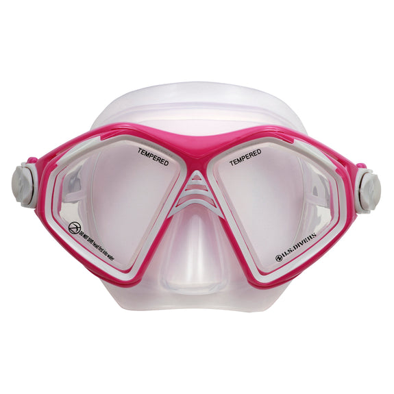 US Divers Admiral Snorkeling Set Berry-LtGrey L