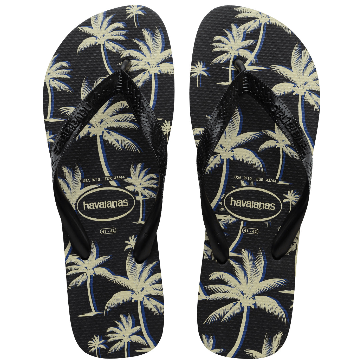 Havaianas Top Aloha Mens Sandal 4058-Black-Black-White 11