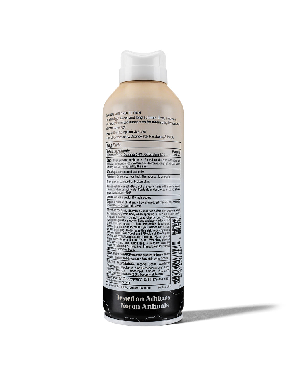 Vertra Coconut Vanilla SPF 50 Spray