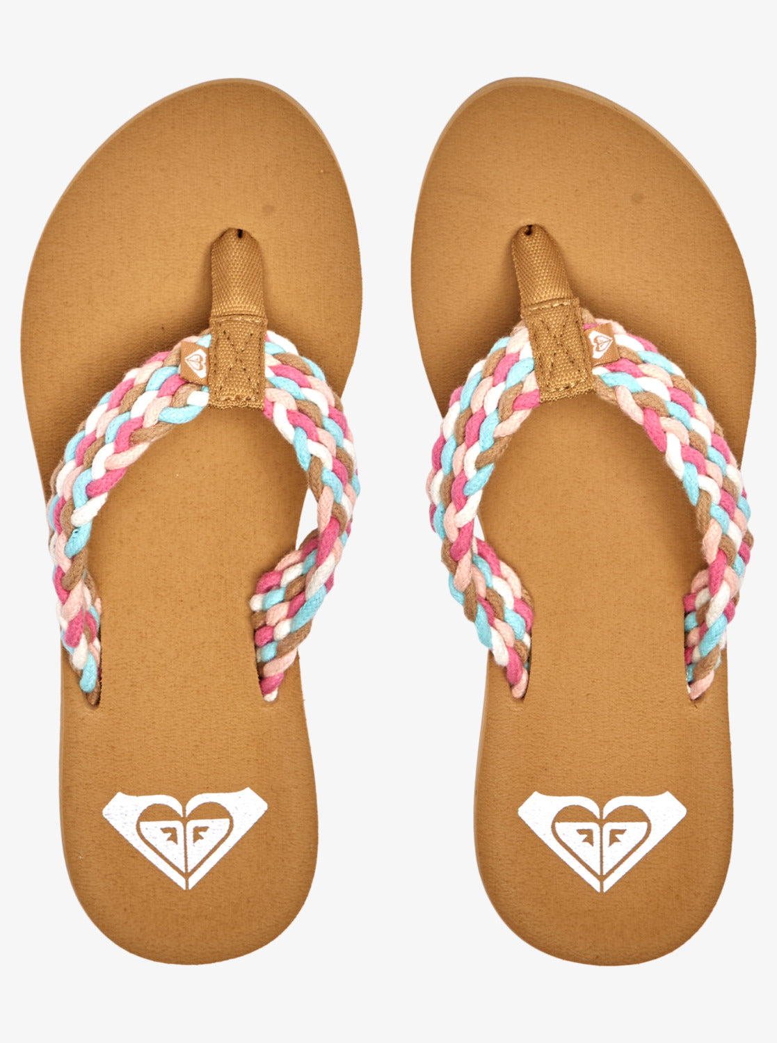 Roxy Porto 3 Womens Sandal TPM-White-Pink-Multi 6
