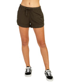 RVCA New Yume Elastic Waist Short FOR-Forest L