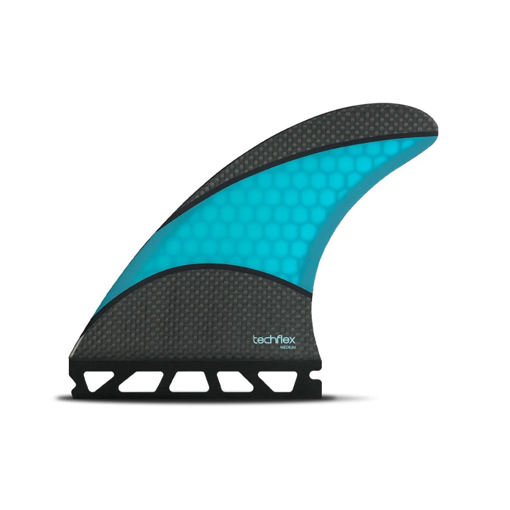 Future Fins FAM1 Techflex Thruster Fin Set Black-Blue M