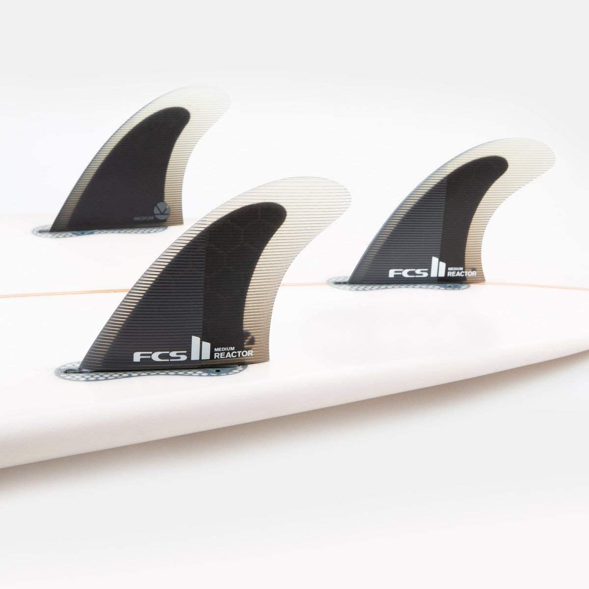 FCS 2 Reactor PC Tri-Fin Set Charcoal-Black L