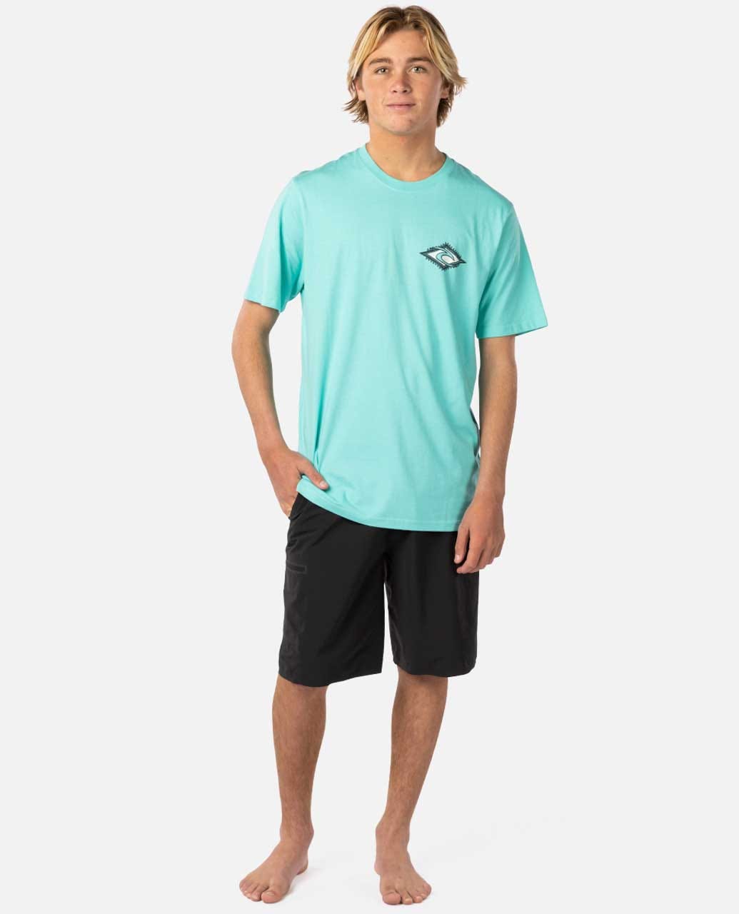 Rip Curl Turners Tee SS 0046 AQUA M
