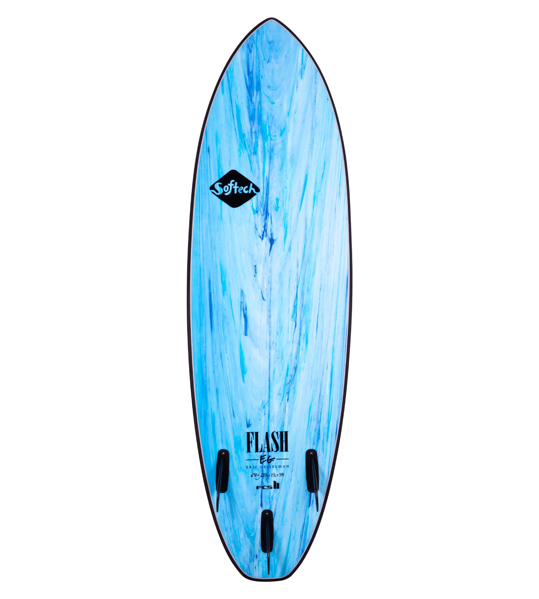 Softech Flash Eric Geiselman Soft Surfboard Aqua Marble 5ft0in