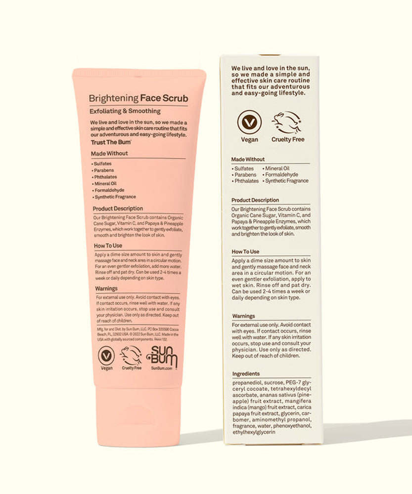 Sun Bum Brightening Face Scrub 4oz