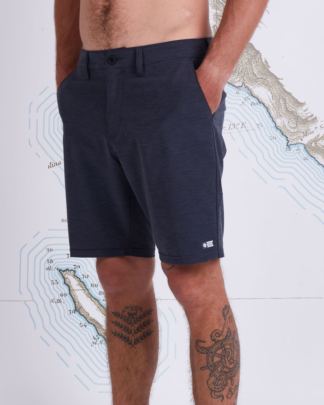 SALTY CREW DRIFTER 21 HYBRID WALKSHORT Black 32