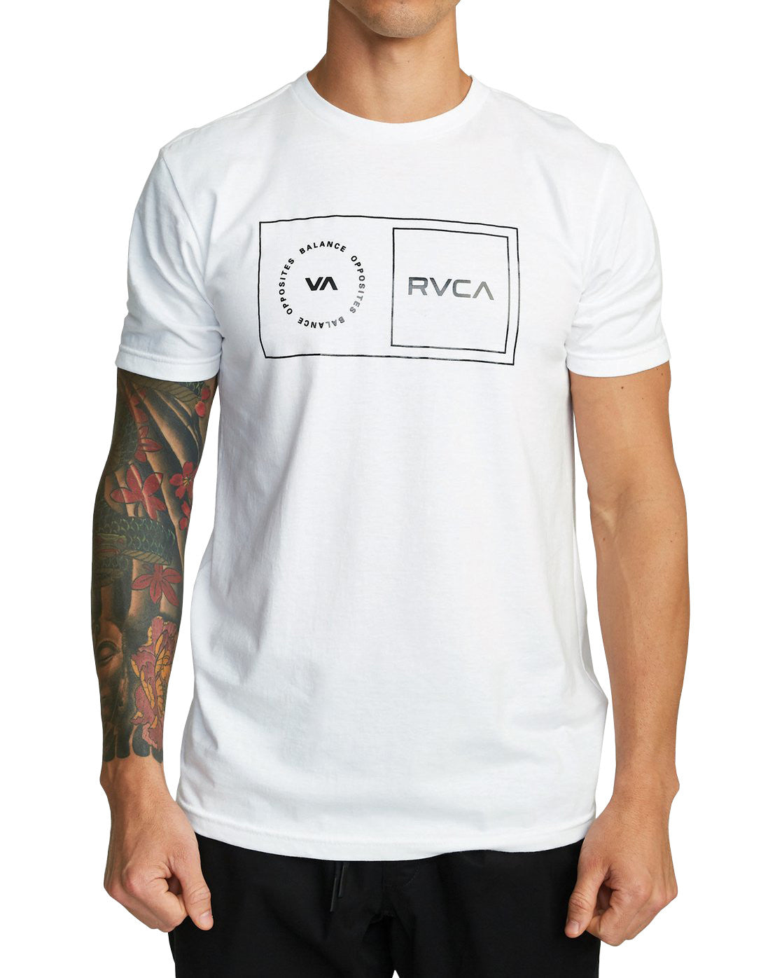 RVCA Sport Balance Box Tee WHT M