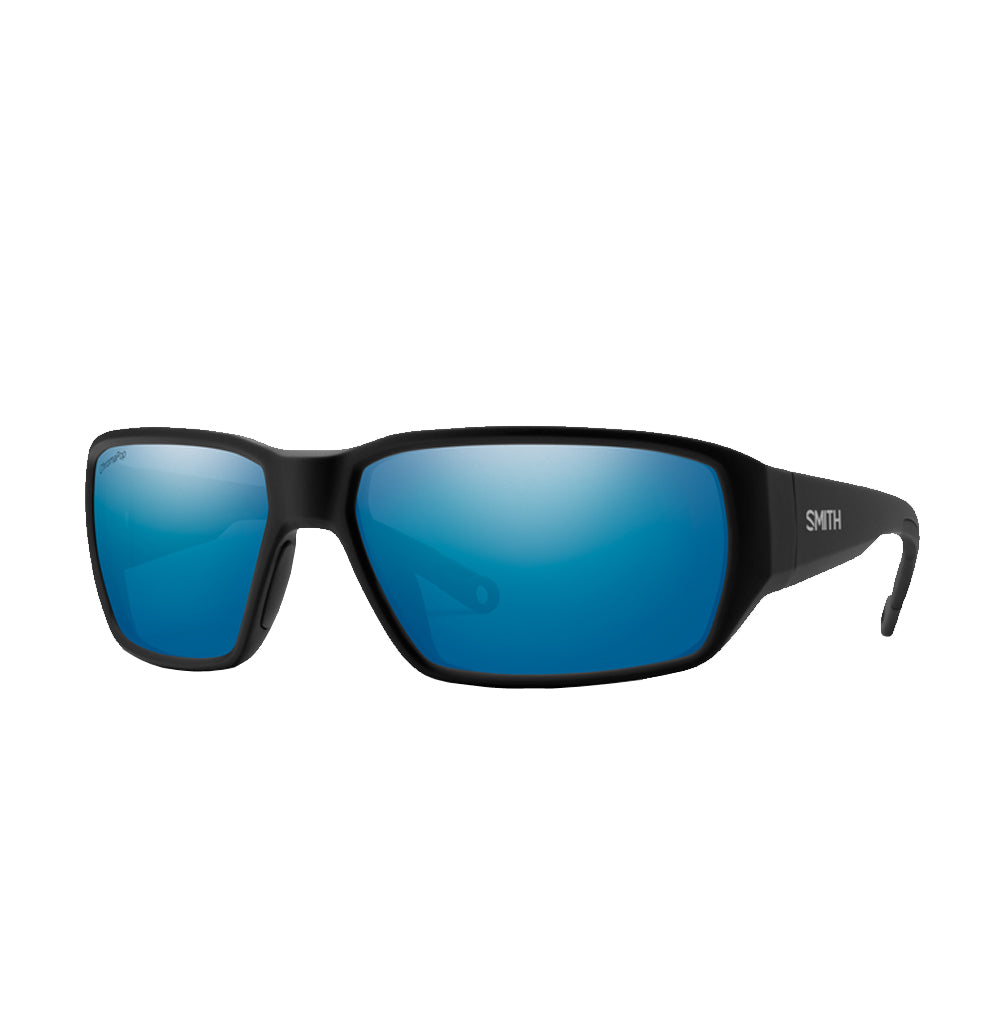 Smith Hookset Polarized Sunglasses MatteBlack BlueMirror