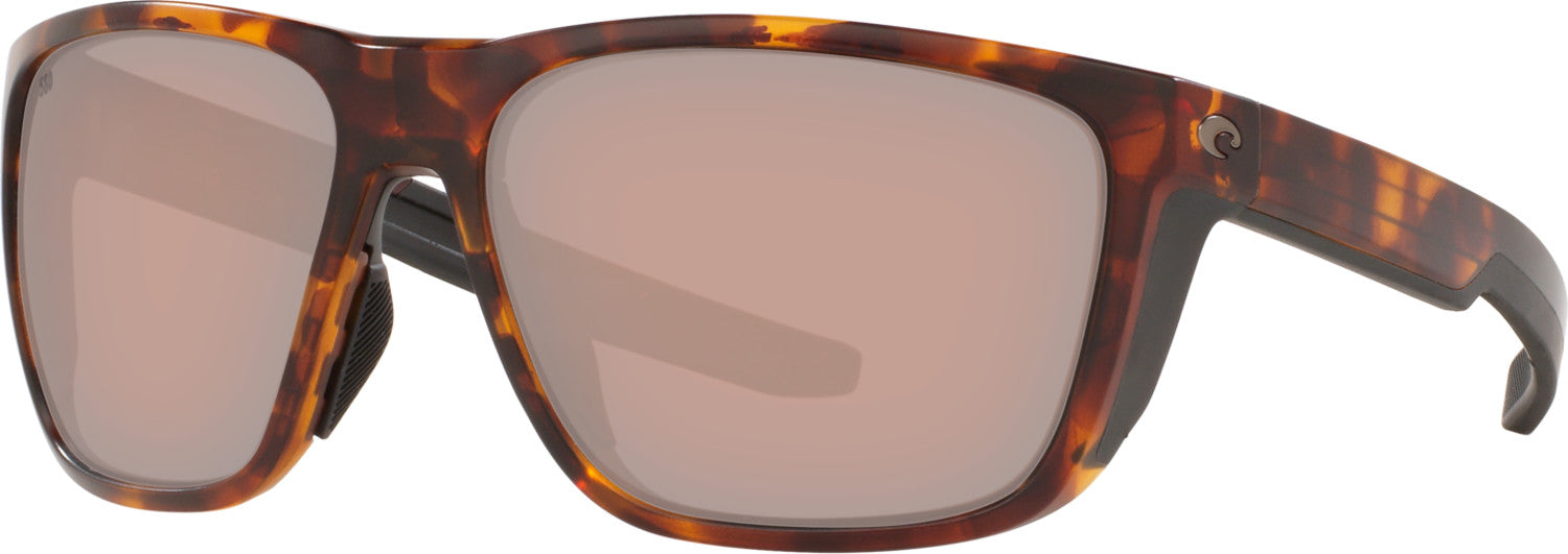Costa Del Mar Ferg Polarized Sunglasses MatteTortoise CopperSilverMirror 580G