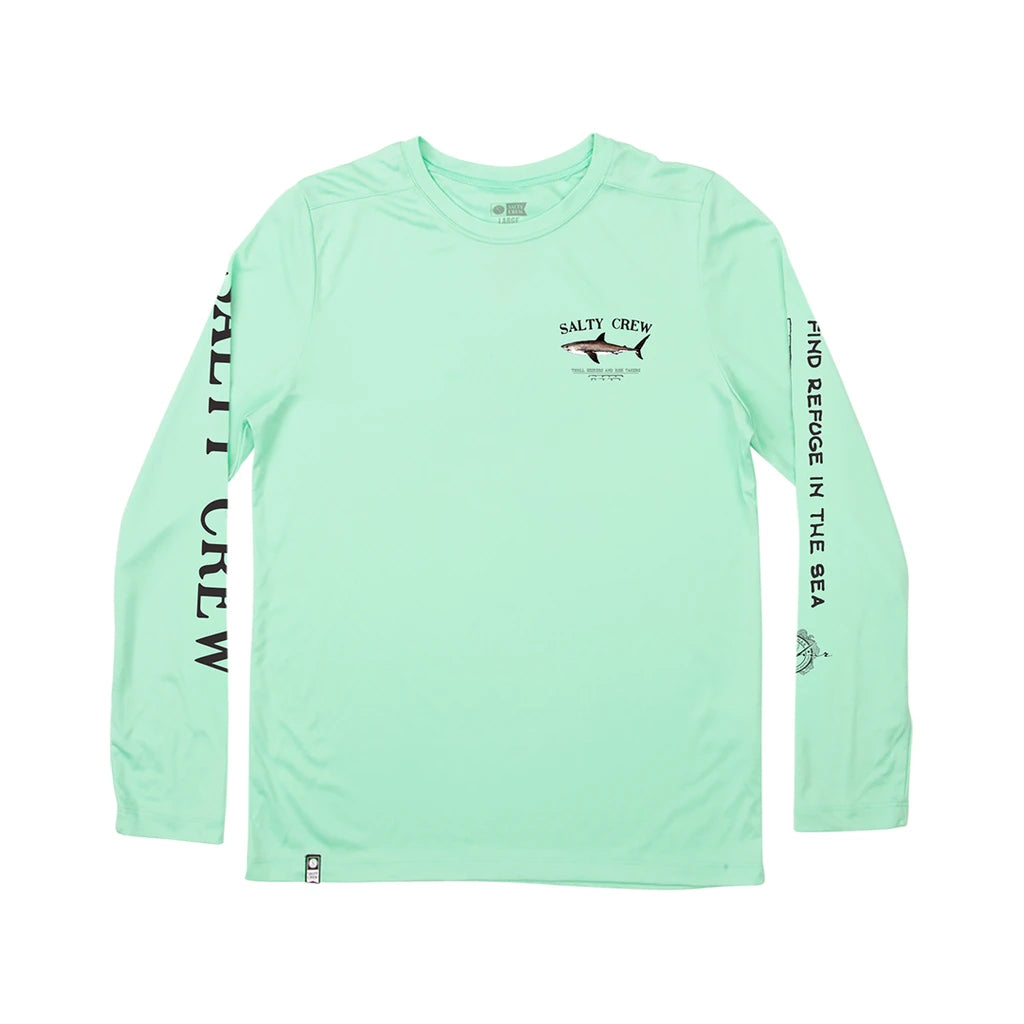 Salty Crew Bruce Boys LS Sun Tee Seafoam M