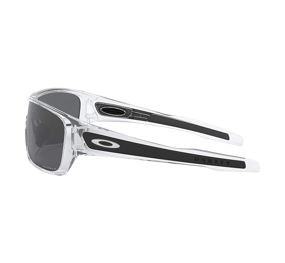 Oakley Turbine Rotor Polarized Sunglasses PolishedClear PrizmBlack Square