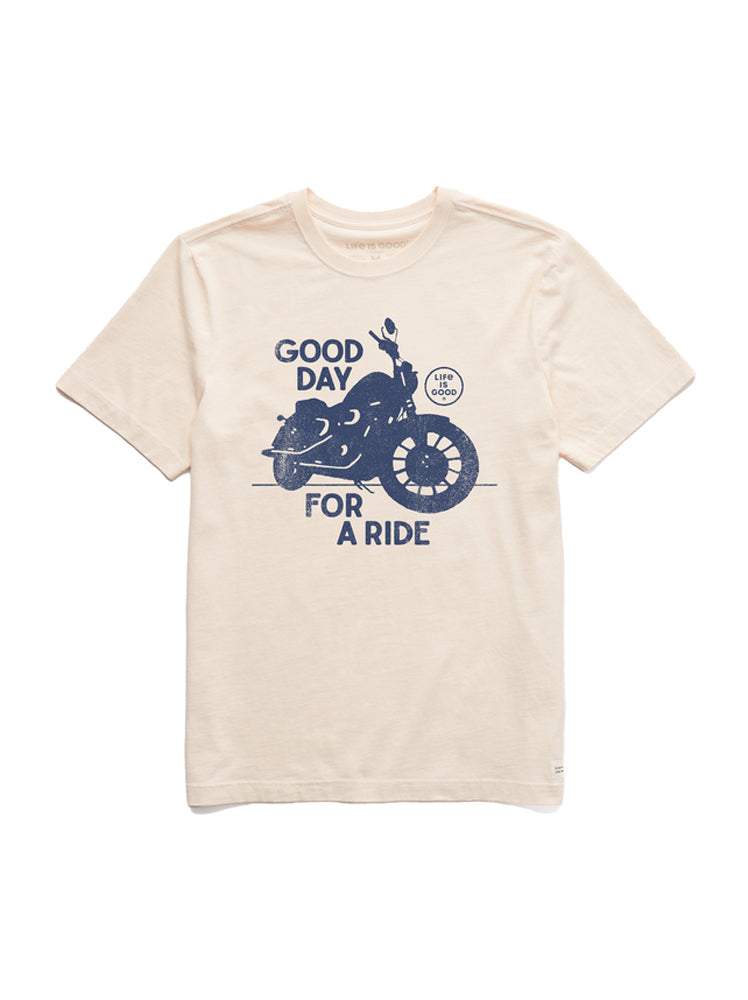 Life is Good Crusher Tee Good Day For A Ride PTYWHT S