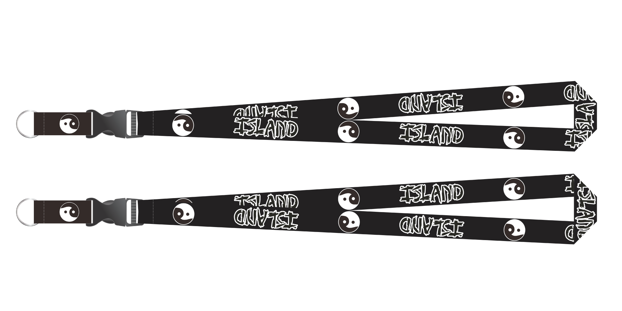 Island Water Sports Lanyards YinYang OS