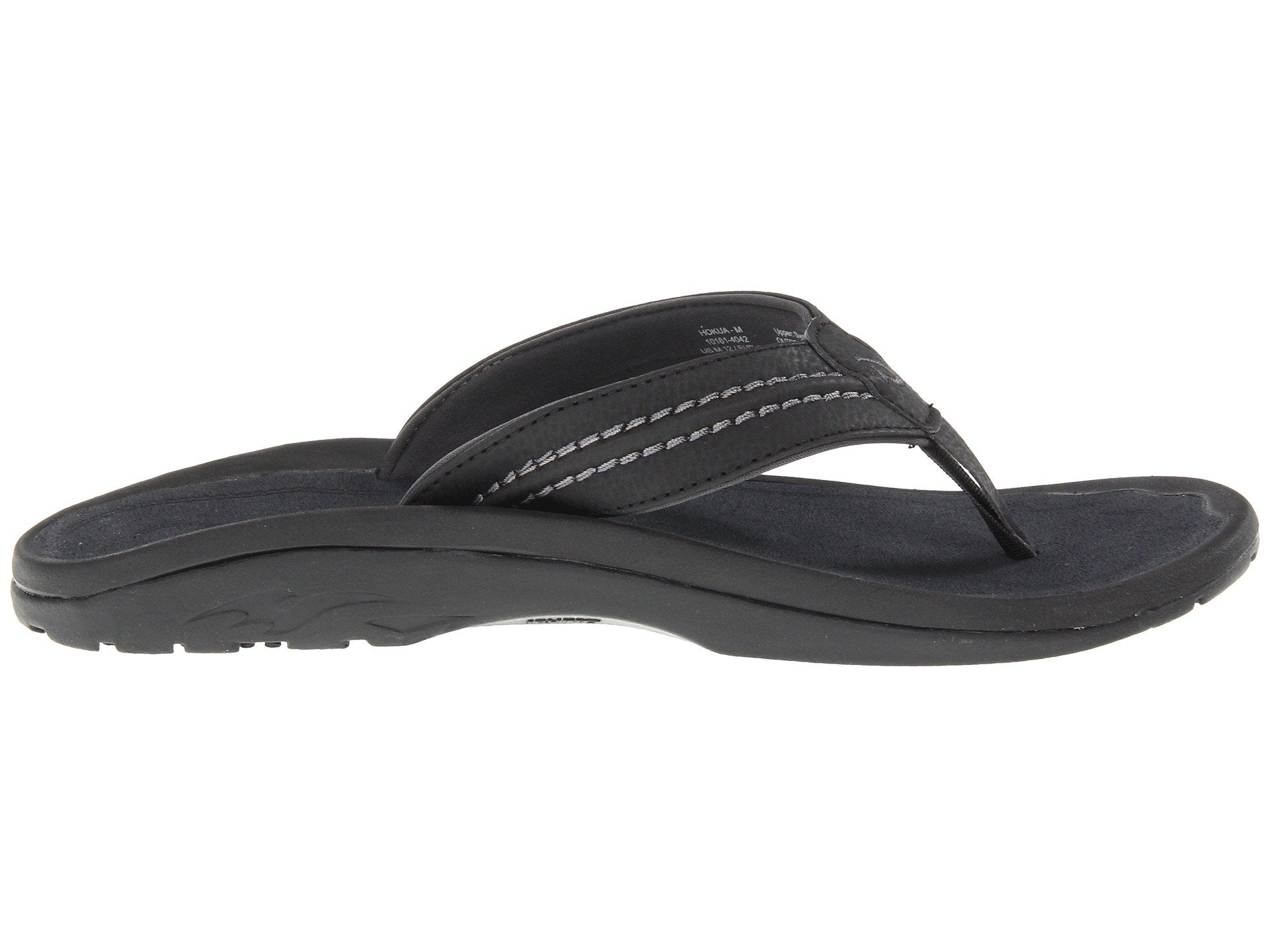 Olukai Hokua Mens Sandal 4042-Black-Dark Shadow 8