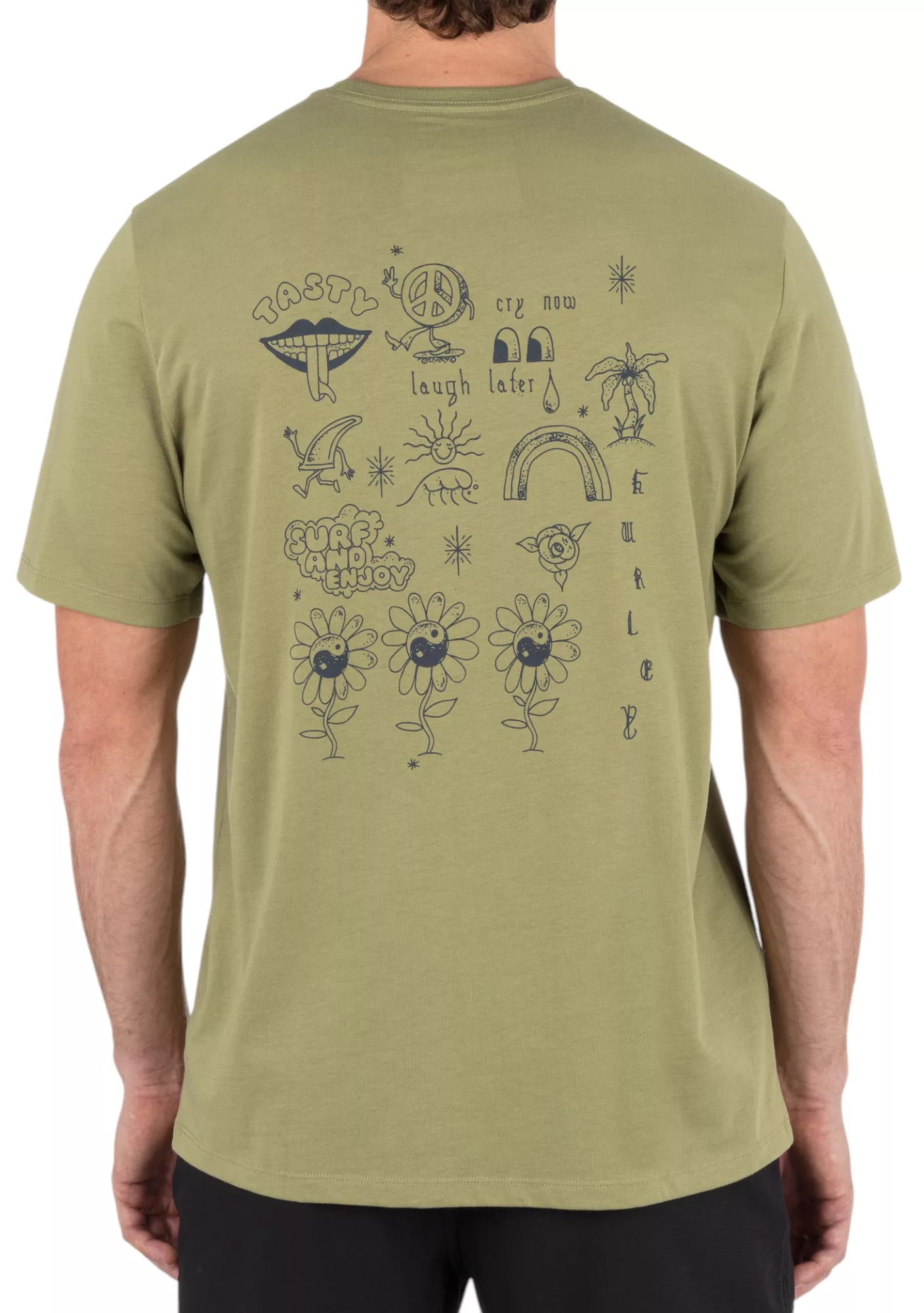 Hurley H2O-Dri Stipple Tee 316-CactusRoot XXL