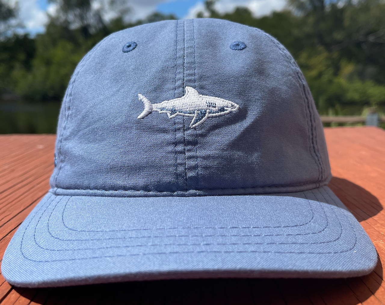 Island Water Sports Low Profile Shark Hat SlateBlue OS