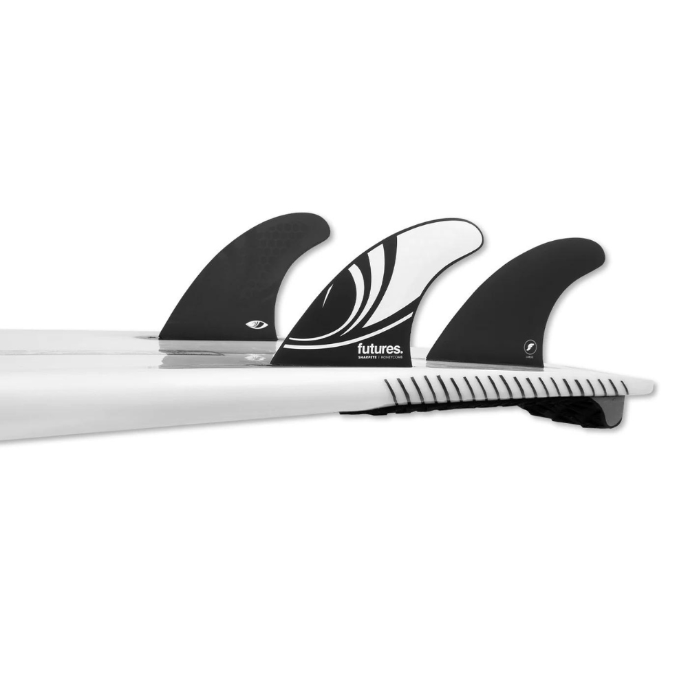Future Fins Sharp Eye Honeycomb Thruster Set White-Black L