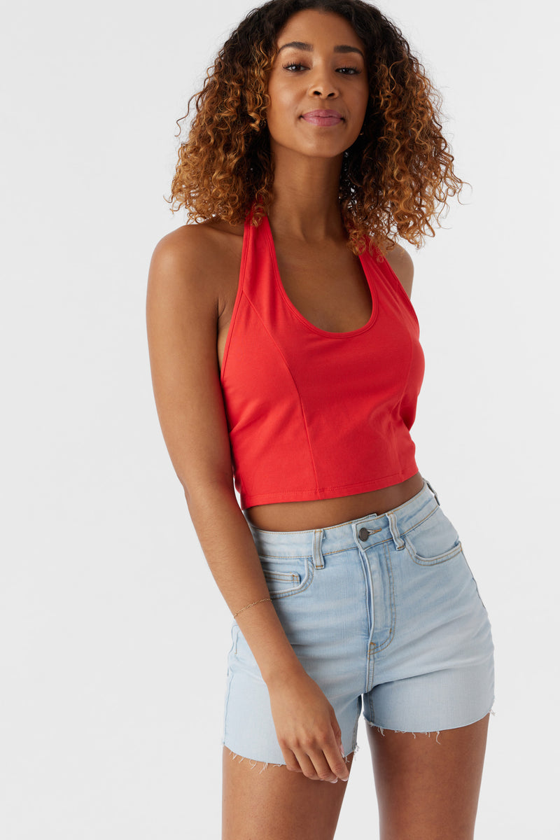 O'Neill Islah Halter Tank RED L