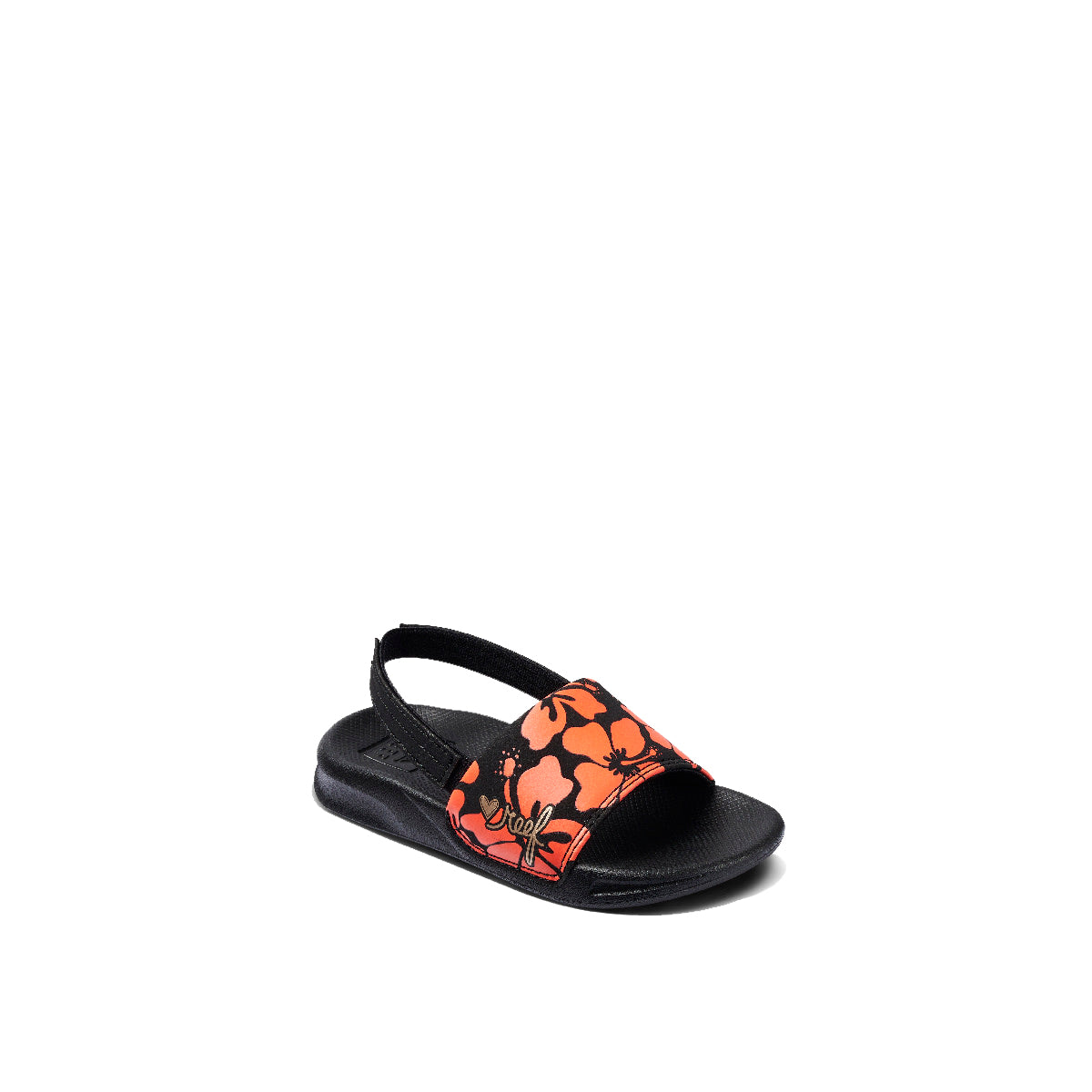 Reef Little One Slide Girls Sandal Hibiscus Coral 7 C