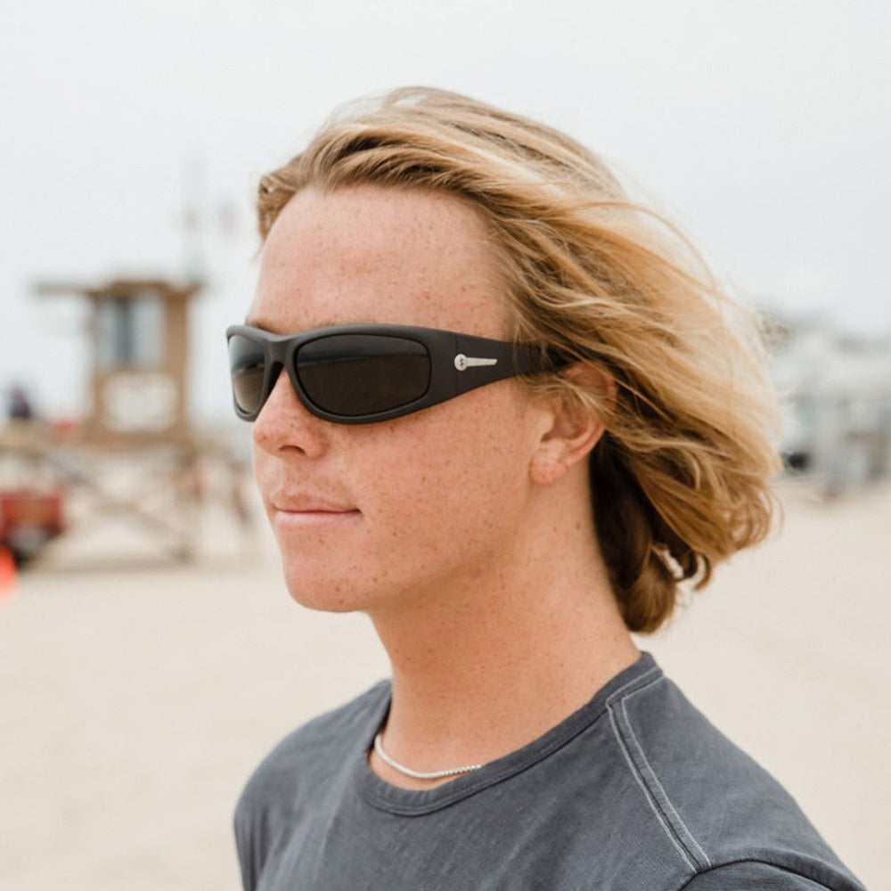 Electric Bolsa Polarized Sunglasses MatteBlack Grey