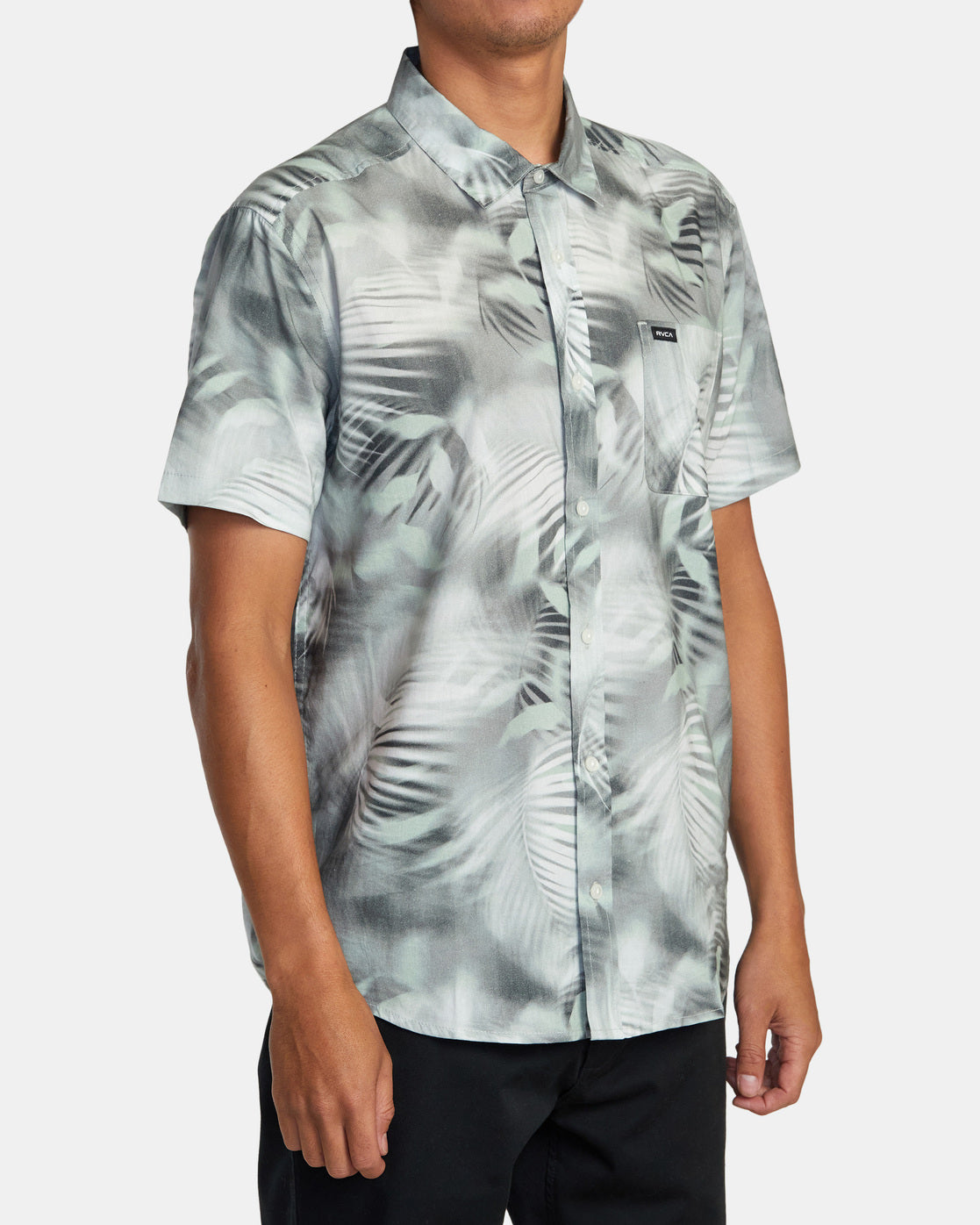 RVCA Spray Palm SS Woven GHZ S