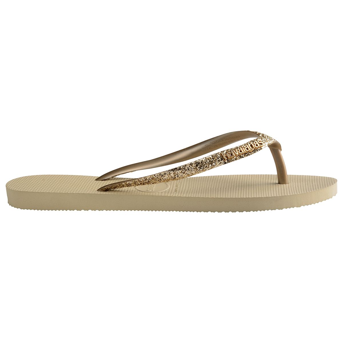 Havaianas Slim Glitter 2 Womens Sandal 0154-Sand Grey 11