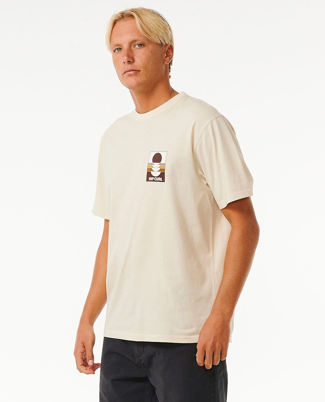 Rip Curl Surf Revival Peaking Tee 8861-VINTAGE WHITE M