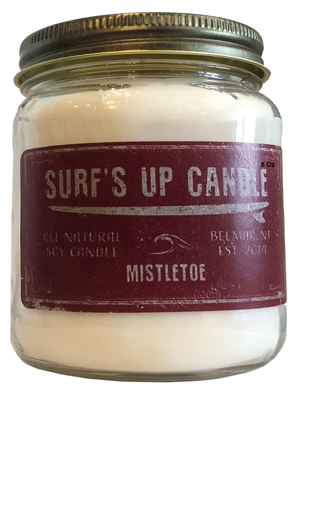 Surf's Up Mason Jar Candle Mistletoe 8oz