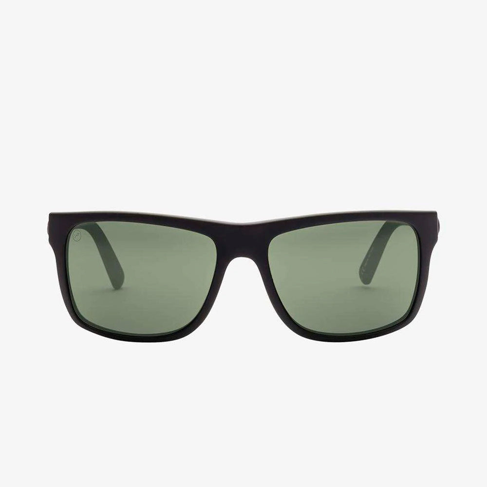 Electric Swingarm Polarized Sunglasses Matte-Black Ohm-Grey Square