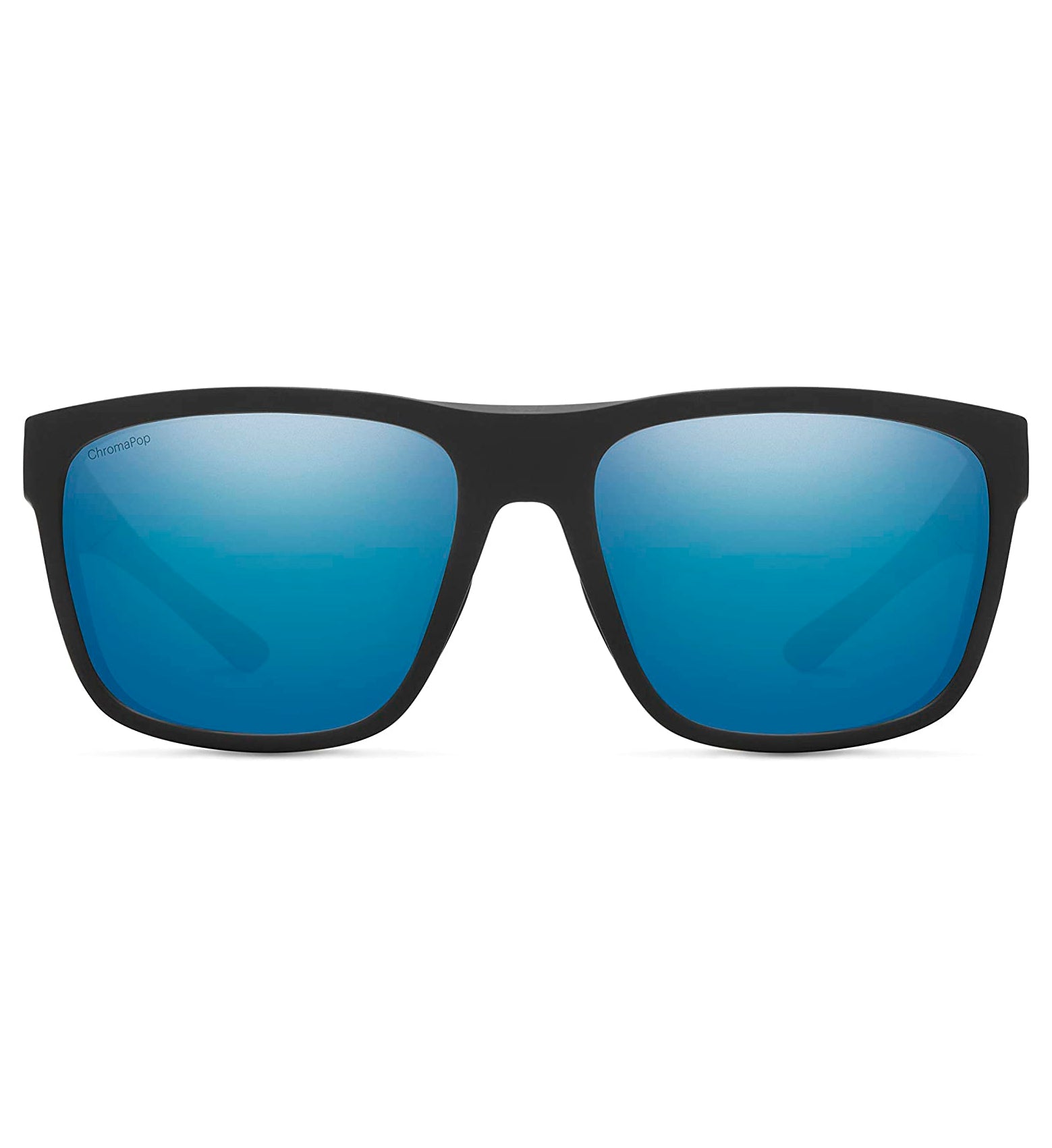 Smith Barra Polarized Sunglasses MatteBlack BlueMirror Chromapop