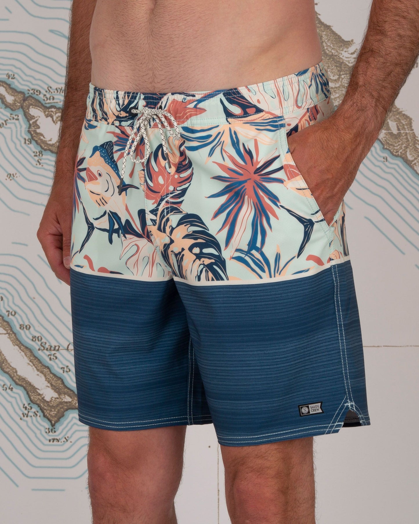 Salty Crew Tandem Elastic Boardshort Aqua L