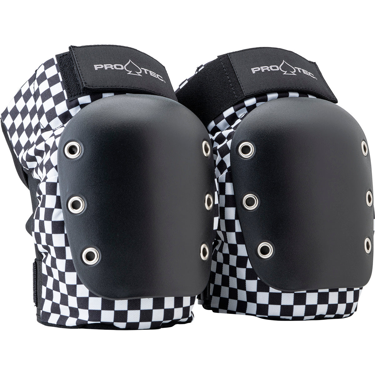 Pro-Tec Street Knee/Elbow Pad Set Open Back Checker M
