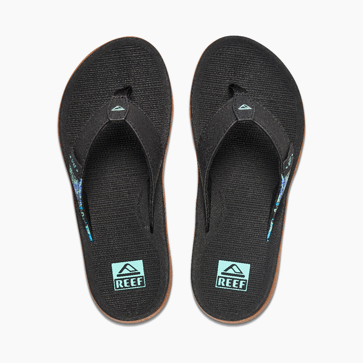Reef Santa Ana Womens Sandal Black Multi 6