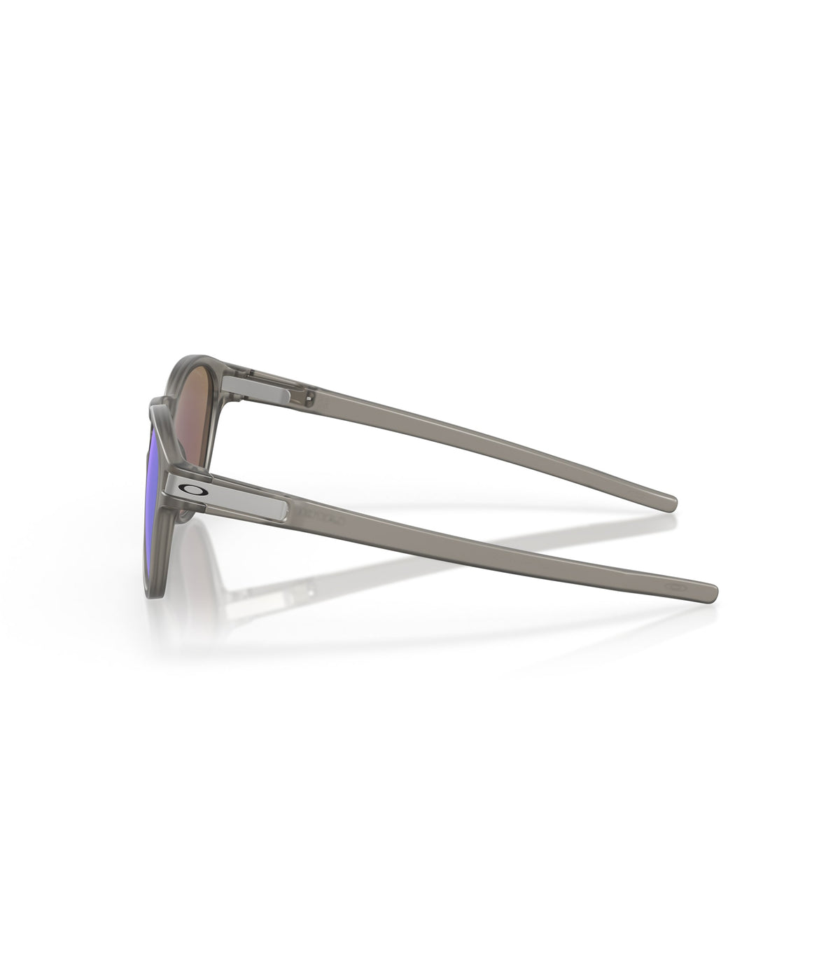 Oakley Latch Polarized Sunglasses Matte Grey Ink Prizm Sapphire Round