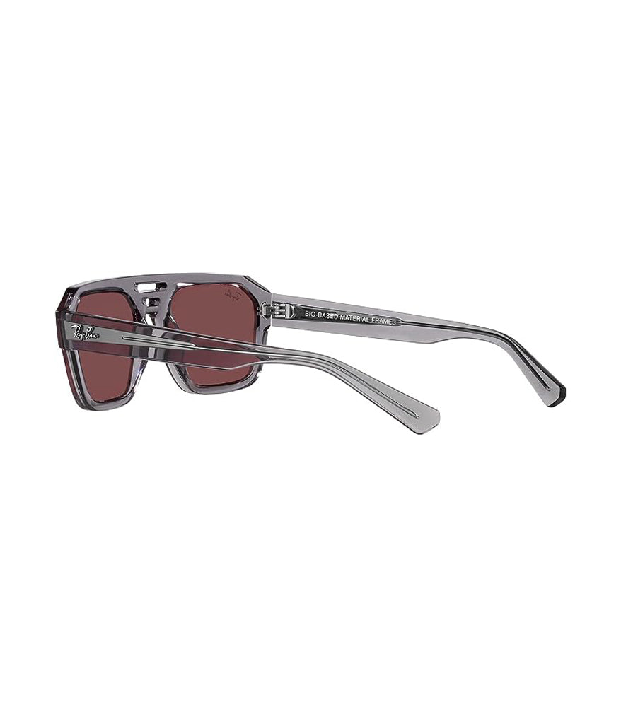 Ray-Ban Corrigan Sunglasses TransparentGrey DkVioletMirrorRed