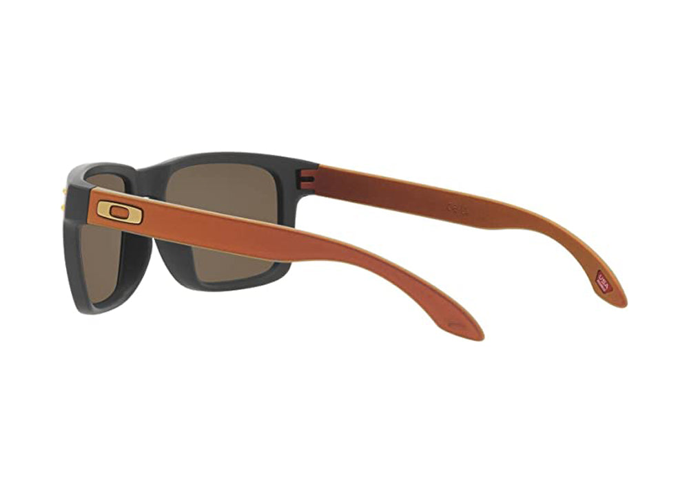Oakley Holbrook Polarized Sunglasses MatteCarbon Prizm24K Square