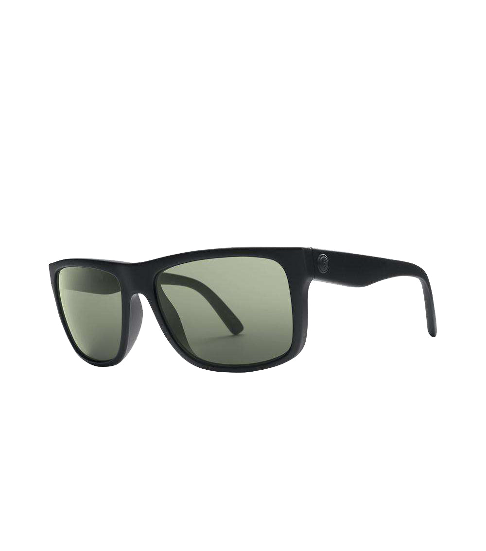 Electric Swingarm Sunglasses Matte Black Ohm Grey Square