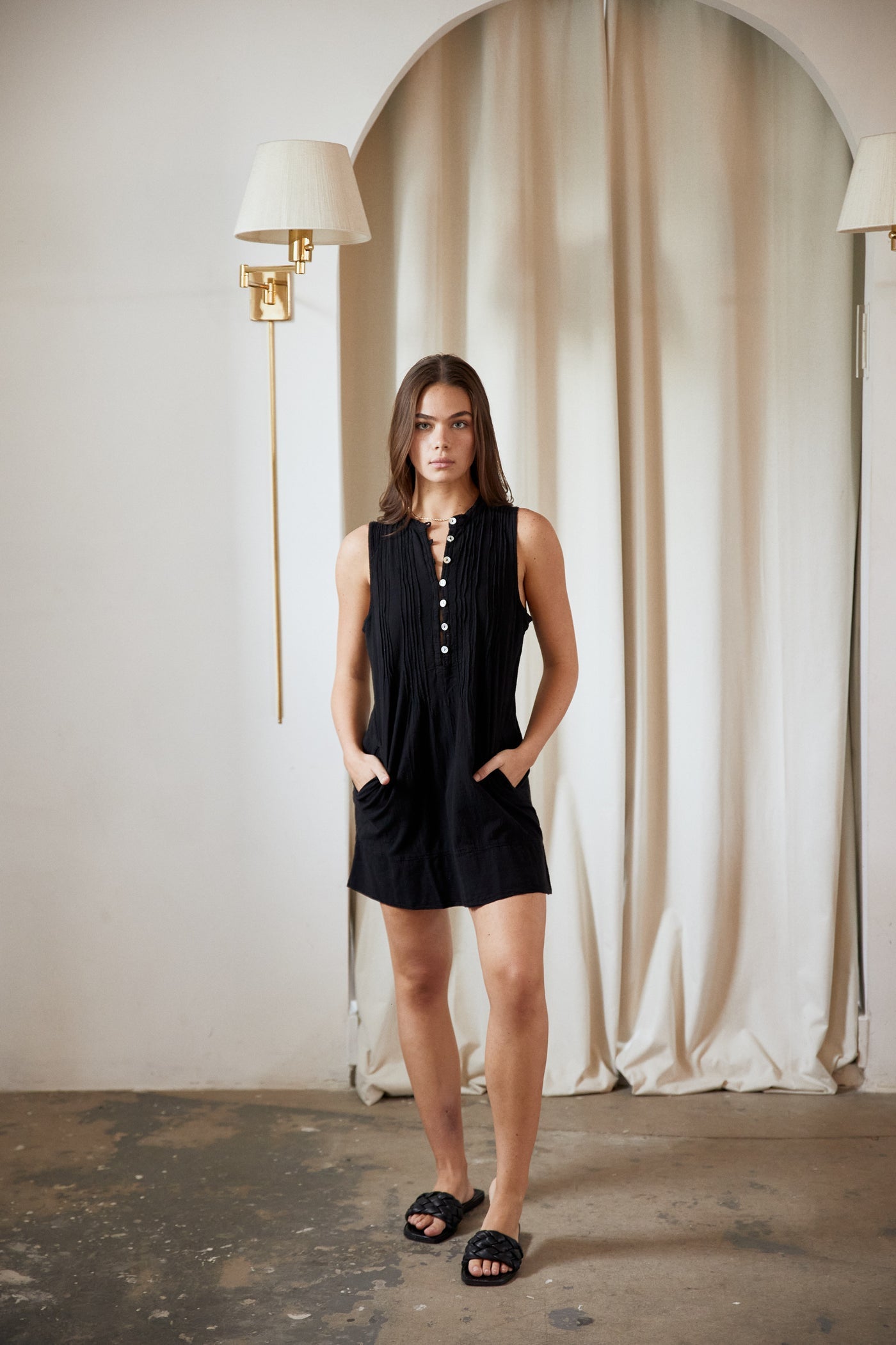 Blanco Suza Mini Dress Black L